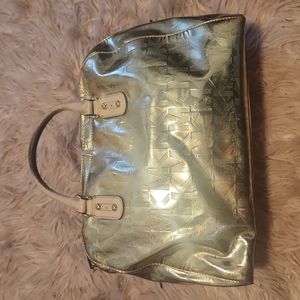 Gold metalic Michael kors bag